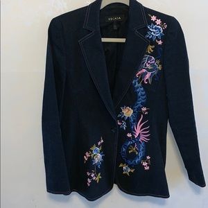 Escada Embroidered 💖 HP💖Jean Jacket